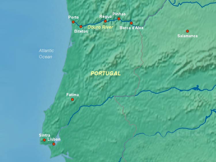 Douro River Map