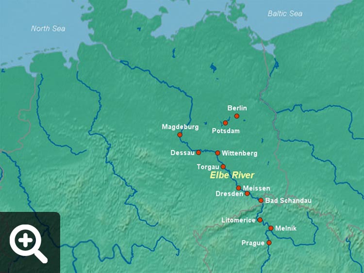 Elbe River Map