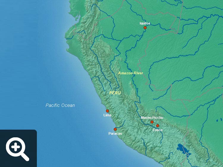 South America River Map
