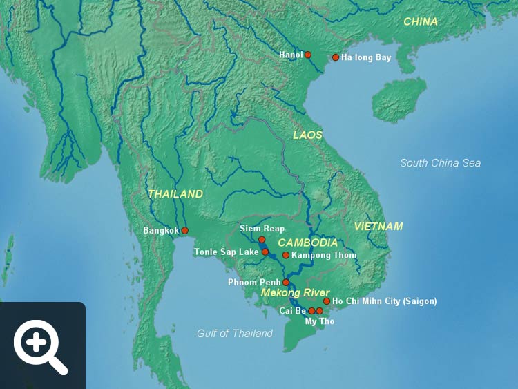 Mekong River Map