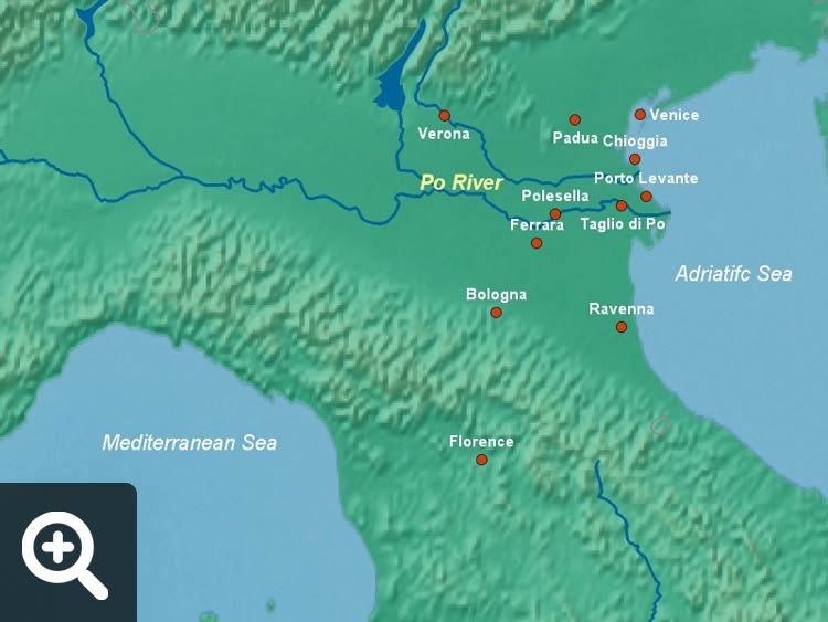 Po River Map