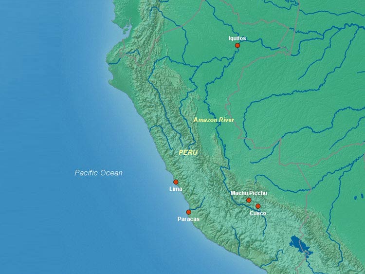Asia River Map